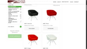 Screenshot van JMT Browser met productcategorieën, producten en de selectie